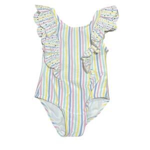 Little Me 1 Piece Swim Suit Girls Size 18M